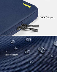 Tomtoc Defender-A13 Laptop Sleeve – Fits 13" MacBook or Surface Laptop, 360° Protection with Patented CornerArmor, Durable Recycled Fabric, YKK Zippers – Blue