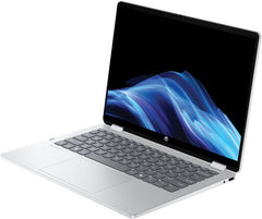 HP OmniBook 5 Flip 14-fp0013dx Laptop, 14" 2K IPS Touchscreen Display, Intel Core 5 120U Processor, 8GB RAM, 512GB SSD, Intel Graphics, English Keyboard, Windows 11 Home, Glacier Silver.