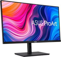 Asus ProArt Display PA329CV Professional Monitor featuring a 32" 4K UHD IPS panel, 60Hz refresh rate, 5ms (GtG) response time, Adaptive-Sync support, and 1.07 billion-color accuracy — Black.