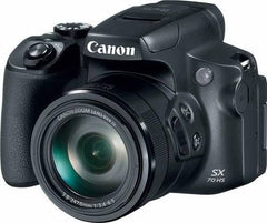 Canon PowerShot SX70 HS digital camera in black.