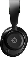 SteelSeries Arctis Nova 4X Wireless Multi-Platform Gaming Headset with 360° spatial audio, high-speed 2.4GHz wireless, up to 36 hours of battery life, USB-C connectivity, ClearCast Gen 2 microphone, compatible with Xbox Series X|S, PC, and PS5, in black.
