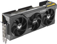 ASUS TUF Gaming Radeon RX 7900 XT OC Graphics Card featuring 20GB GDDR6 (320-bit), 20 Gb/s memory speed, 2535 MHz boost clock, 5376 stream processors, PCIe 4.0, with HDMI 2.1 and DisplayPort 2.1 outputs.