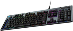 Logitech G915 X Wired Mechanical Gaming Keyboard, Tactile Switches, Double-Shot PBT Keycaps, LIGHTSYNC RGB Lighting, Wired Connection, US English Layout, Black
