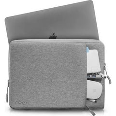 Tomtoc Versatile A13 laptop sleeve in grey, offering comprehensive 360° protection.