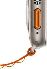 Apple Watch Ultra with GPS + Cellular, 49mm titanium case, orange Alpine Loop (Small), customizable Action Button, and up to 36 hours of battery life