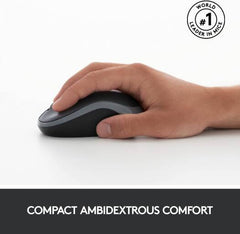 Logitech MK270 Wireless Keyboard & Mouse Combo for Windows, 2.4GHz Connectivity, Compact Mouse, 8 Multimedia & Shortcut Keys, Up to 2-Year Battery Life, English Layout, Graphite