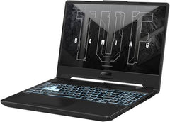 ASUS TUF Gaming A15 FA506NC Laptop, 15.6" FHD IPS 144Hz Display, AMD Ryzen 5 7535HS Processor, 16GB RAM, 512GB SSD, NVIDIA GeForce RTX 3050 4GB Graphics, English-Arabic Keyboard, Windows 11, Black.