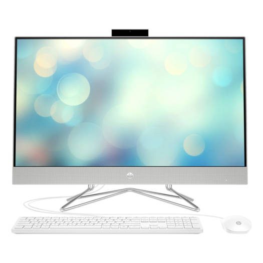 HP 27-DP1013N 27" All-in-One PC – Full HD IPS Non-Touch Display, Intel Core i7-1165G7 Processor, 8GB DDR4 RAM, 1TB HDD, Intel Iris Xe Graphics, Wired Keyboard & Mouse, DOS (No Windows), Silver | Model: 488J6EA