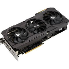 ASUS TUF GeForce RTX 3080 O12G LHR Graphics Card featuring 12GB GDDR6X (384-bit), 8960 CUDA cores, 1815 MHz boost clock, 19 Gbps memory speed, GPU Tweak II, PCIe 4.0, with HDMI and DisplayPort outputs.