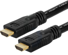 ORCAX-Link 15 m HDMI 1.4 Cable in black, supporting 3D, 1080p, Ethernet, and audio return, compatible with HDTVs, PCs, TVs, computers, PS4, Xbox, and monitors.