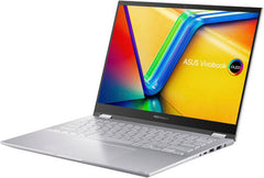 ASUS Vivobook S 14 Flip Laptop – 14" WUXGA IPS Touchscreen Display (60Hz), Intel Core i9-13900H Processor, 16GB RAM, 1TB SSD, Intel Iris Xe Graphics, English-Arabic Keyboard, Windows 11 Home, Cool Silver | Model: TP3402VA-LZ144W