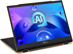 MSI Summit E13 AI Evo A1M Laptop, 13.3" FHD+ IPS Touch Display, Intel Core Ultra 7 155H Processor, 16GB RAM, 1TB SSD, Intel Arc Graphics, English Keyboard, Windows 11, Black