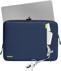 Tomtoc Defender-A13 Laptop Sleeve – Fits 13" MacBook Air (M1/M2/M3), 360° Protection with Patented CornerArmor, Durable Recycled Fabric, YKK Zippers – Navy Blue