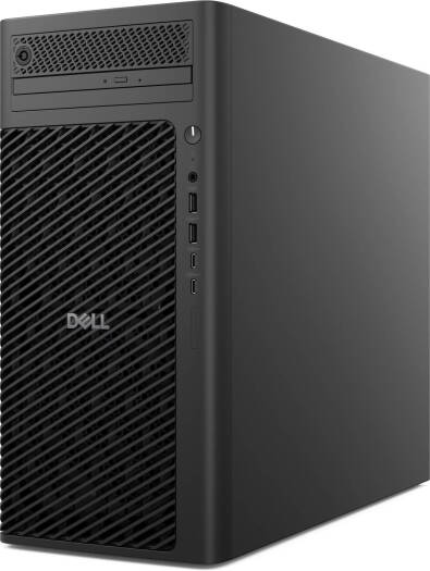Dell Pro Max Tower T2 Workstation Desktop – Intel Core Ultra 7 265K, 32GB RAM, 1TB SSD + 4TB SATA HDD, Intel UHD Graphics 770, MS116 Mouse with English KB216 Keyboard, Windows 11 Pro, Black