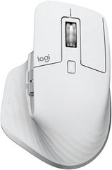 Logitech MX Master 3S Wireless Performance Mouse, With Ultra Fast Scrolling, 7 Buttons, 8000 DPI Resolution, Quiet Clicks, USB-C, Bluetooth, 10m Operating Distance, Pale Gray