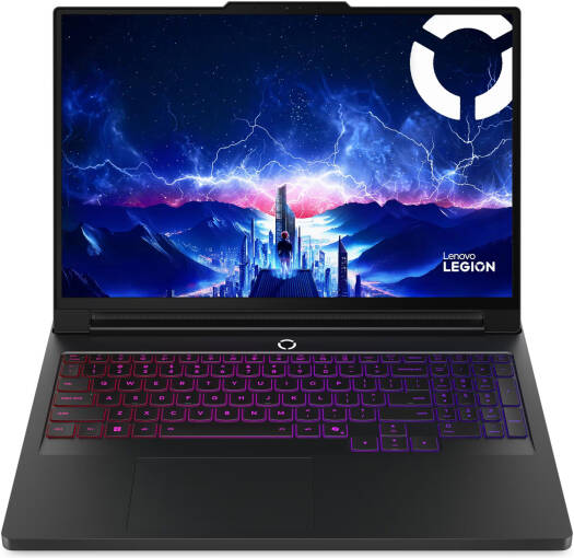 Lenovo Legion Pro 7 16IAX10H Gaming Laptop, 16" WQXGA OLED 240Hz Display, Intel Core Ultra 9 275HX Processor, 64GB RAM, 2TB SSD, NVIDIA GeForce RTX 5080 16GB GPU, English-Arabic Keyboard, Windows 11, Eclipse Black.