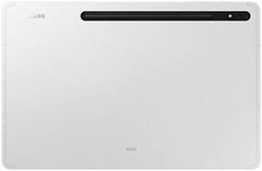 Samsung Galaxy Tab S8 Plus – 12.4" Super AMOLED display, 8GB RAM, 128GB storage, Wi-Fi and 5G connectivity, Snapdragon 8 2.99 GHz processor, 13MP + 6MP rear and 12MP front cameras, 10,090mAh battery, ME version, in Silver.