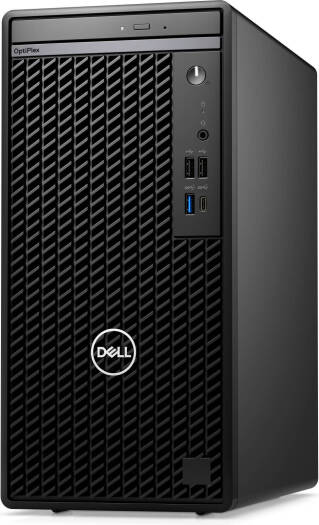 Dell OptiPlex 7020 MT Desktop PC with Intel Core i5-12500 processor, 8GB RAM, 512GB SSD, Intel UHD Graphics 770, English keyboard, Windows 11 Pro, Black.