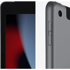 Apple iPad (9th Generation, 2021) – 10.2" display, Wi-Fi + Cellular connectivity, 64GB storage, A13 Bionic chip, 12MP ultra-wide front camera, iPadOS 15, in Space Grey.