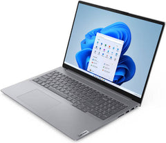 Lenovo ThinkBook 16 Gen 6 Laptop – 16" WUXGA Display, Intel Core i7-13700H Processor, 16GB RAM (2x8GB), 512GB SSD, Intel Iris Xe Graphics, English Keyboard, FreeDOS, Arctic Grey | Model: 21KH00E8AK