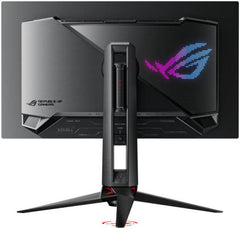 ASUS ROG Strix XG27ACDMS Gaming Monitor with 27" QD-OLED QHD display, 280Hz refresh rate, 0.03ms (GtG) response time, and support for NVIDIA G-Sync and AMD FreeSync Premium Pro.