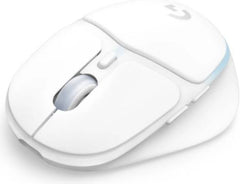 Logitech G705 Wireless Gaming Mouse – 6 fully programmable buttons, up to 40 hours of battery life, adjustable DPI range from 100 to 8,200, LIGHTSYNC RGB illumination, sleek white design.