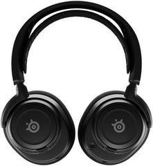 SteelSeries Arctis Nova 7 Wireless Gaming and Mobile Headset with Nova Acoustic System, dual 2.4 GHz and Bluetooth connectivity, up to 38 hours of battery life, USB-C support, ClearCast Gen2 microphone, compatible with PC and PlayStation, in black.