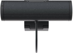 Logitech Brio 505 Full HD webcam with 30fps video, built-in privacy shutter, dual noise-reducing microphones, 4x digital zoom, and USB-C connectivity; compatible with Windows, macOS, and ChromeOS