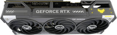 ASUS TUF Gaming GeForce RTX 5070 Ti OC Edition Graphics Card with 16GB GDDR7 (256-bit), 2588 MHz boost clock, 8960 CUDA cores, 28 Gbps memory speed, and PCIe 5.0 support.