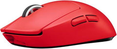 Logitech G Pro X Superlight Wireless Mouse – 2.4 GHz connection, 40 G acceleration, HERO sensor with up to 25,600 DPI, 70 hours of battery life, 5 programmable buttons, compatible with Windows and Mac, in red.