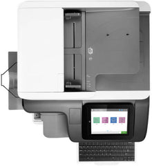 HP Color LaserJet Enterprise Flow MFP 776zs – Print, Scan, Copy, Fax; 9" touchscreen; 45ppm; 1200×1200 dpi; USB 2.0, Ethernet & Wi-Fi; White.