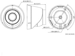 Hikvision 2 MP Fixed Turret Network Camera with a 2.8 mm lens, built-in microphone, up to 30 m infrared range, support for up to 256 GB SD card storage, H.265+ video compression, and a white finish.