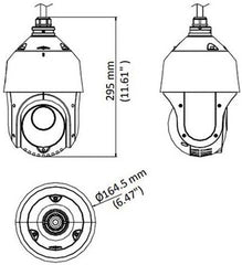 Hikvision 4-inch 2 MP DarkFighter IR Analog Speed Dome Camera with a 4.8 mm focal lens, featuring up to 100 m infrared range, 25× optical zoom, 360° pan, IP66-rated protection, 3D intelligent positioning, and a white housing.