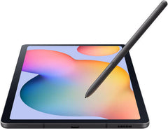 Samsung Galaxy Tab S6 Lite (2022) with S Pen — 10.4" WUXGA+ display, octa-core 2.3GHz processor, 4GB RAM, 128GB storage, Wi-Fi connectivity, 8MP rear / 5MP front camera, 7040mAh battery, UAE variant, in Oxford Gray.