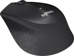 Logitech M330 Silent Plus Wireless Mouse with quiet clicks, 2.4GHz connection, 1000 DPI sensor, up to 10m range, single AA battery powered, Black.