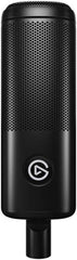Elgato Wave DX Dynamic Microphone – features a durable hardened steel chassis, mono swivel mount, XLR output, and removable logo, in black.