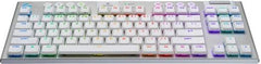 Logitech G915 X LIGHTSPEED TKL Wireless Mechanical Keyboard, Tactile Switches, Double-Shot PBT Keycaps, LIGHTSYNC RGB Backlighting, Tri-Mode Connectivity, English (US) Layout, White