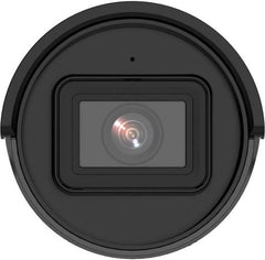 Hikvision 6MP AcuSense fixed bullet network camera featuring a 2.8mm fixed lens, 40m IR range, 120 dB WDR, H.265+ video compression, built-in microphone, and IP67-rated weather resistance (white).