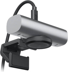 Logitech MX Brio 4K Ultra HD webcam designed for professional collaboration and streaming, featuring an 8.5MP Sony STARVIS sensor, precision glass optics, advanced autofocus, dual beamforming mics, and 4x digital zoom in a graphite finish.