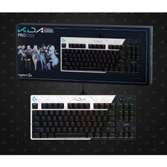 Logitech G Pro K/DA League of Legends Edition Mechanical Gaming Keyboard, TKL Layout, Detachable Micro-USB Cable, LIGHTSYNC RGB (16.8M Colors), English QWERTY, Black/White