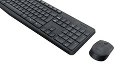 Logitech MK235 Wireless Keyboard and Mouse Combo, Dual English/Arabic Layout, Reliable 2.4GHz Connection, Grey