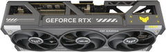 ASUS TUF Gaming GeForce RTX 5090 OC Edition Graphics Card featuring 32GB GDDR7 (512-bit), 2550 MHz boost clock, 21,760 CUDA cores, and PCIe 5.0 support.