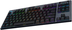 Logitech G915 X LIGHTSPEED TKL Mechanical Gaming Keyboard, Tactile Switches, Double-Shot PBT Keycaps, LIGHTSYNC RGB Backlighting, Tri-Mode Connectivity, US English Layout, Black