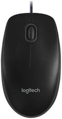 Logitech MK120 Wired Keyboard and Mouse Combo for Windows – Full-Size Keyboard with English/Arabic Layout, Optical Wired Mouse, USB Plug-and-Play, Compatible with PC and Laptop, Black.