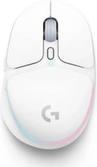 Logitech G705 Wireless Gaming Mouse – 6 fully programmable buttons, up to 40 hours of battery life, adjustable DPI range from 100 to 8,200, LIGHTSYNC RGB illumination, sleek white design.