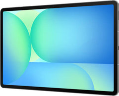 Samsung Galaxy Tab S10 FE, 10.9" WUXGA+ TFT display, Exynos 1580 chipset, 12GB RAM, 256GB storage, Xclipse 540 GPU, includes S-Pen, 5G connectivity, 8000mAh battery, in Gray.
