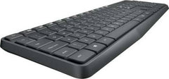 Logitech MK235 Wireless Keyboard and Mouse Combo, Dual English/Arabic Layout, Reliable 2.4GHz Connection, Grey