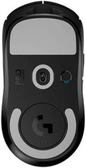 Logitech G Pro X Superlight Wireless Mouse – 2.4 GHz wireless connection, HERO optical sensor with 25,600 DPI, 40 G acceleration, up to 70 hours of battery life, 5 programmable buttons, compatible with Windows and Mac, in black.