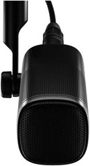 Elgato Wave DX Dynamic Microphone – features a durable hardened steel chassis, mono swivel mount, XLR output, and removable logo, in black.