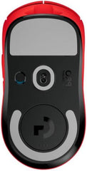 Logitech G Pro X Superlight Wireless Mouse – 2.4 GHz connection, 40 G acceleration, HERO sensor with up to 25,600 DPI, 70 hours of battery life, 5 programmable buttons, compatible with Windows and Mac, in red.